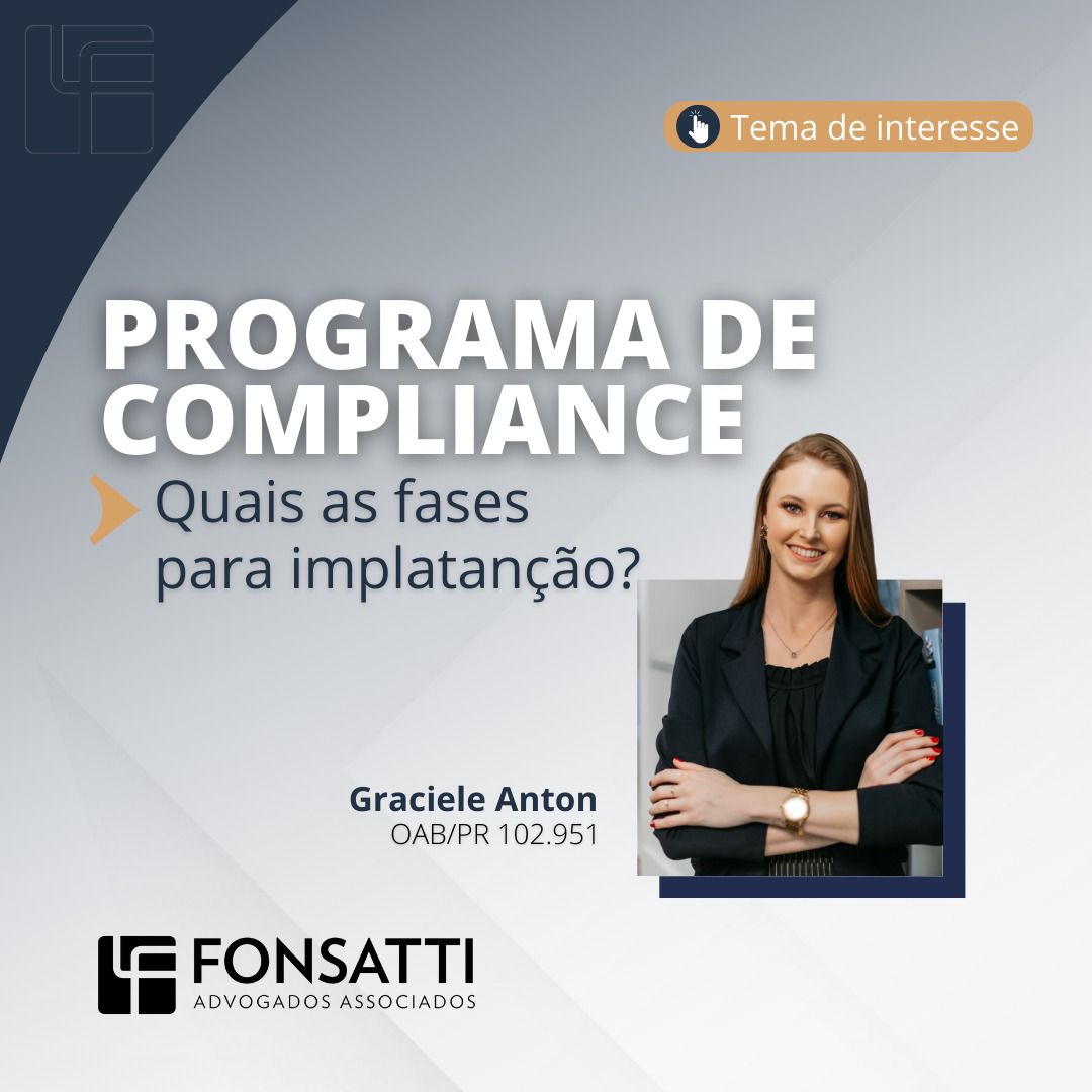 PROGRAMA DE COMPLIANCE: QUAIS AS FASES PARA IMPLANTAÇÃO? – Fonsatti